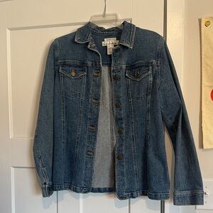 Denim Jacket with Button Details